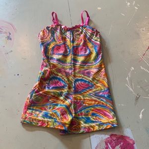 Multi colored girls leotard